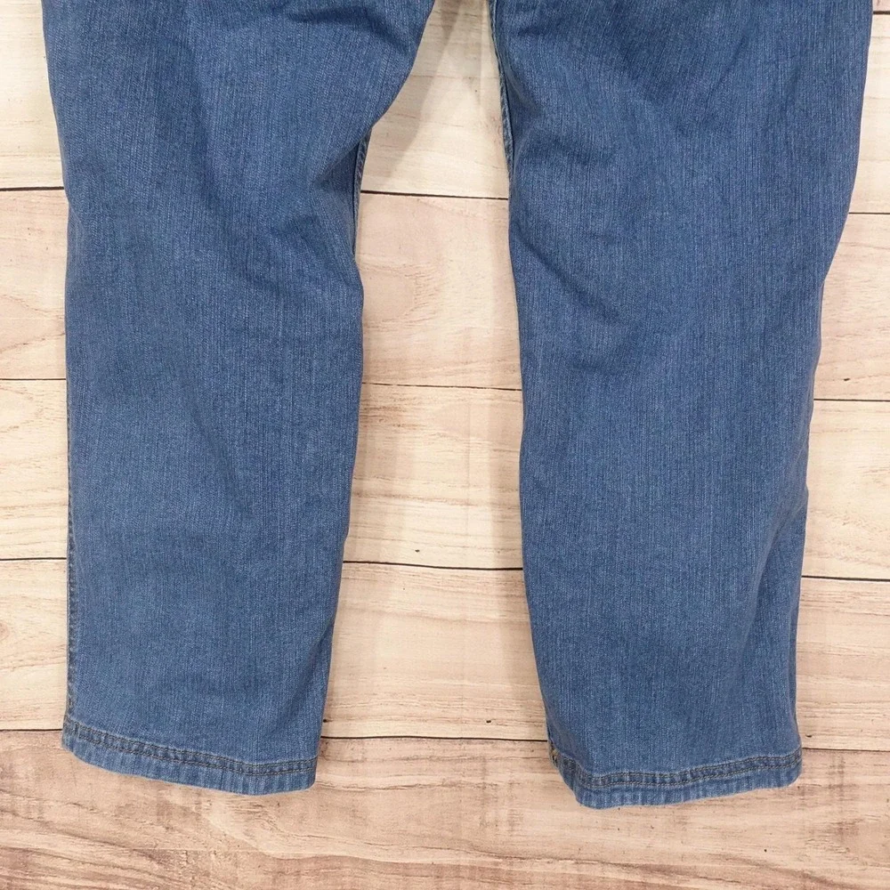 Kirkland Signature Jeans Mens 38x29 Blue Medium Wash Straight Stretch Denim